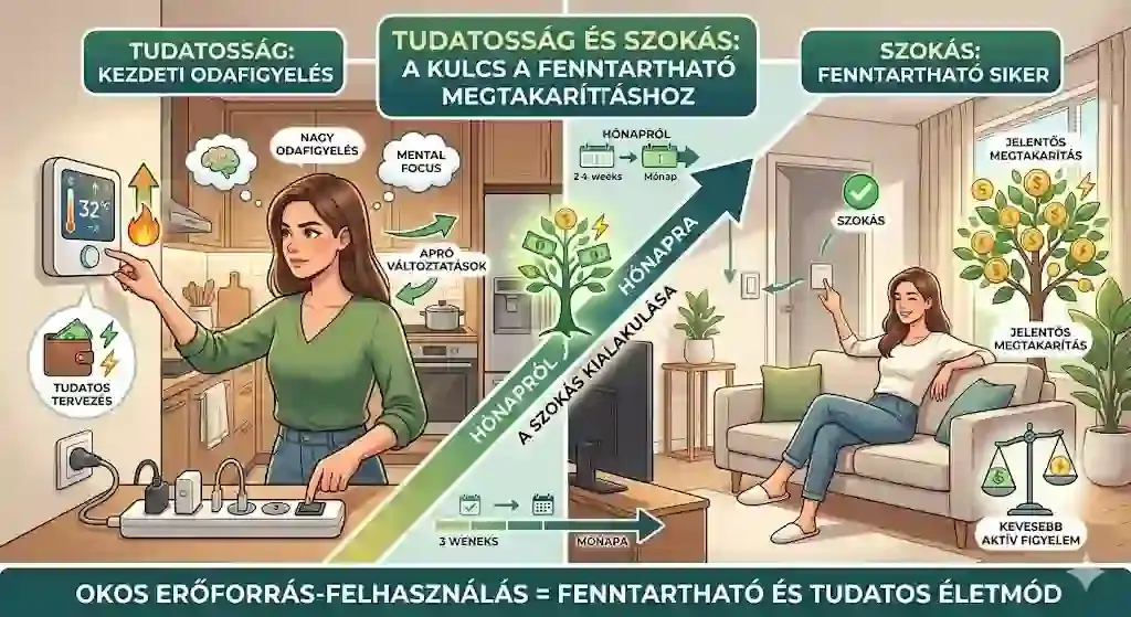 Tudatos energiahasználat – fenntartható rezsispórolási szokások
