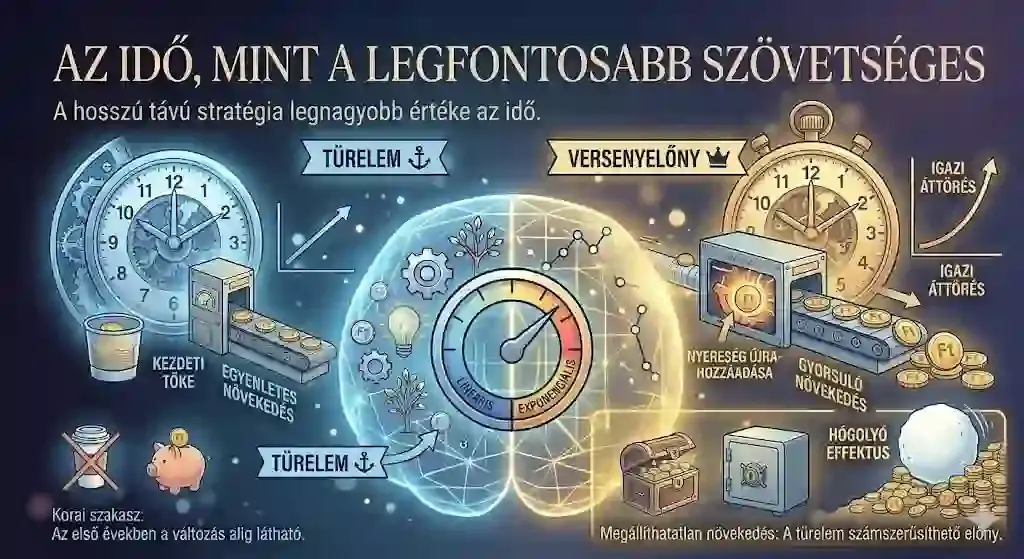 Kamatos kamat hógolyó-hatása – hosszú távú vagyonnövekedés