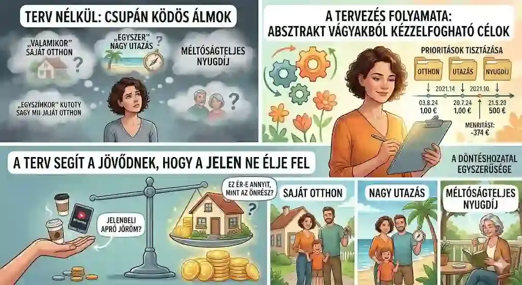 Álmokból pénzügyi célok – tudatos tervezés lépései