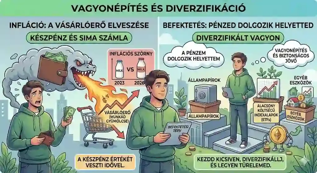 Infláció elleni védekezés – diverzifikált megtakarítás és befektetés