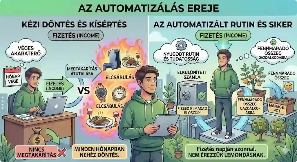 Automatizált megtakarítás – fizesd ki magad először elv
