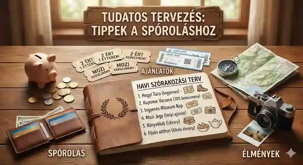 Tudatos szabadidő-tervezés – havi szórakozási keret beosztása