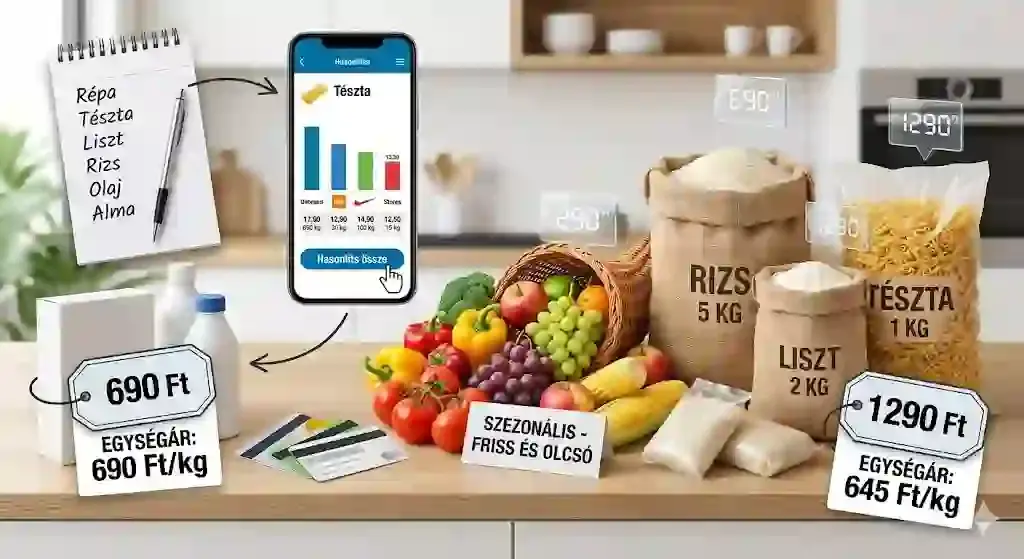 Okos bevásárlás – árösszehasonlítás és szezonális alapanyagok