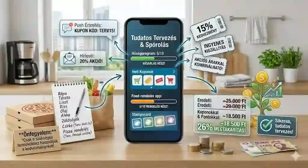Kuponok és hűségprogramok használata az élelmiszer-spórolásban