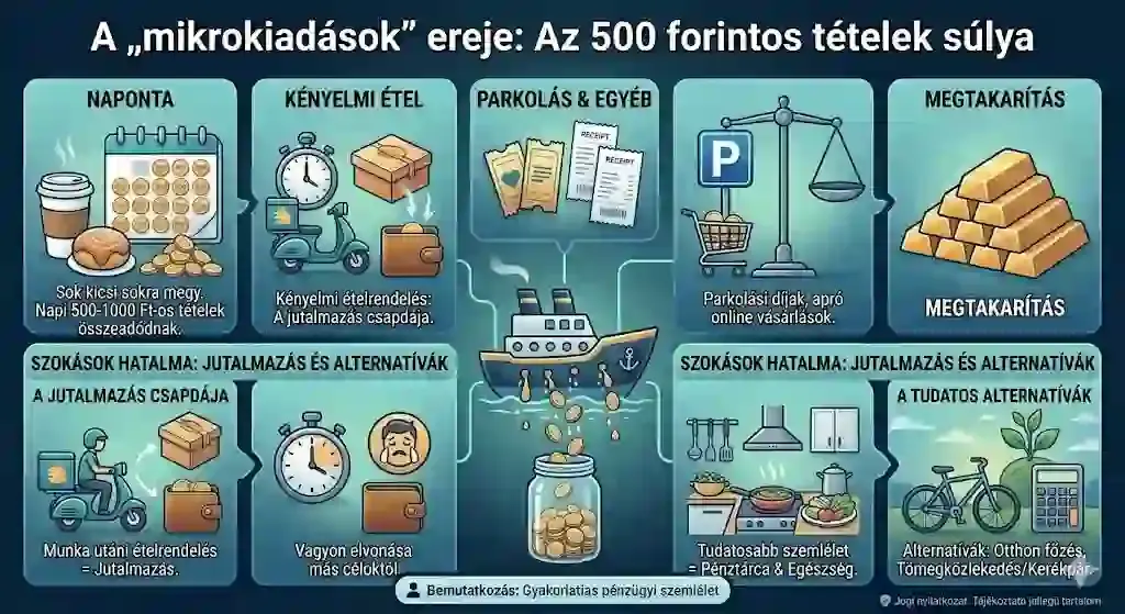 Mikrokiadások összeadódó hatása – napi apró tételek éves költsége