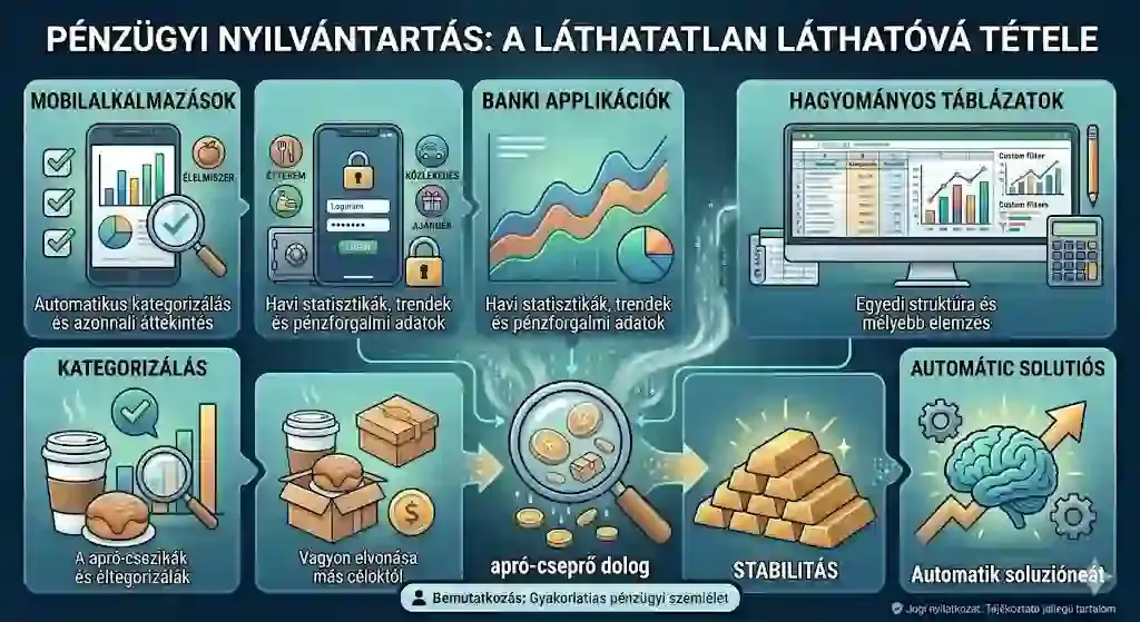 Pénzügyi nyilvántartás – kiadások láthatóvá tétele alkalmazással