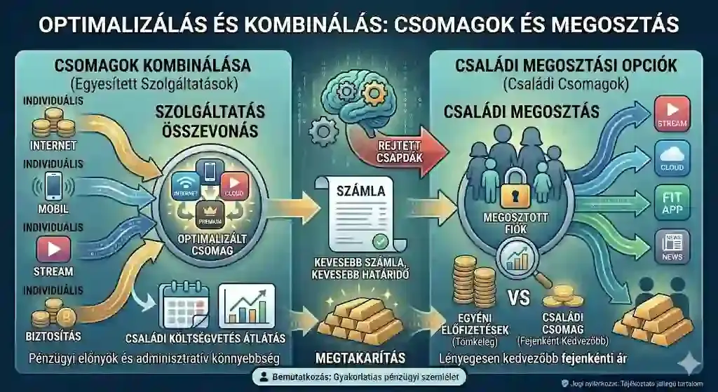 Csomagkedvezmények és családi megosztás – szolgáltatások optimalizálása