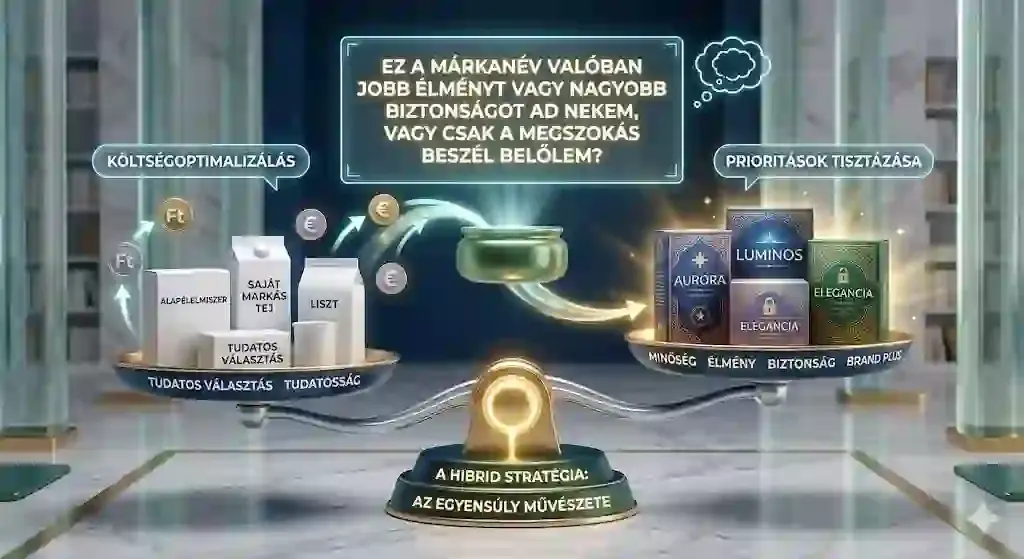 Hibrid vásárlási stratégia – egyensúly márka és saját márka között