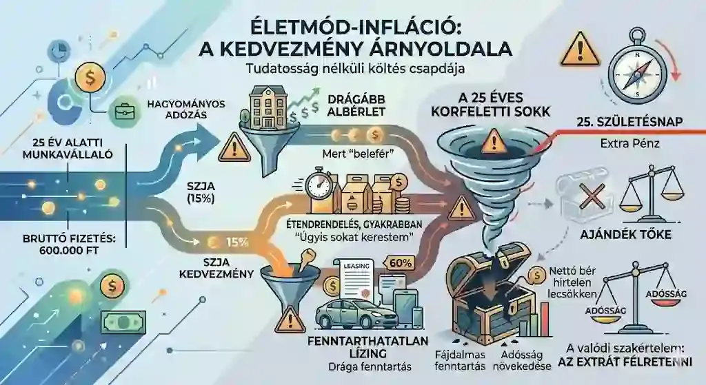 Életmód-infláció veszélye fiatal munkavállalóknál – SZJA-kedvezmény csapdája