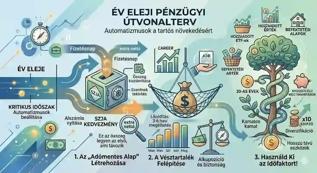 Adómentes alap létrehozása – automatikus megtakarítás az SZJA-kedvezményből