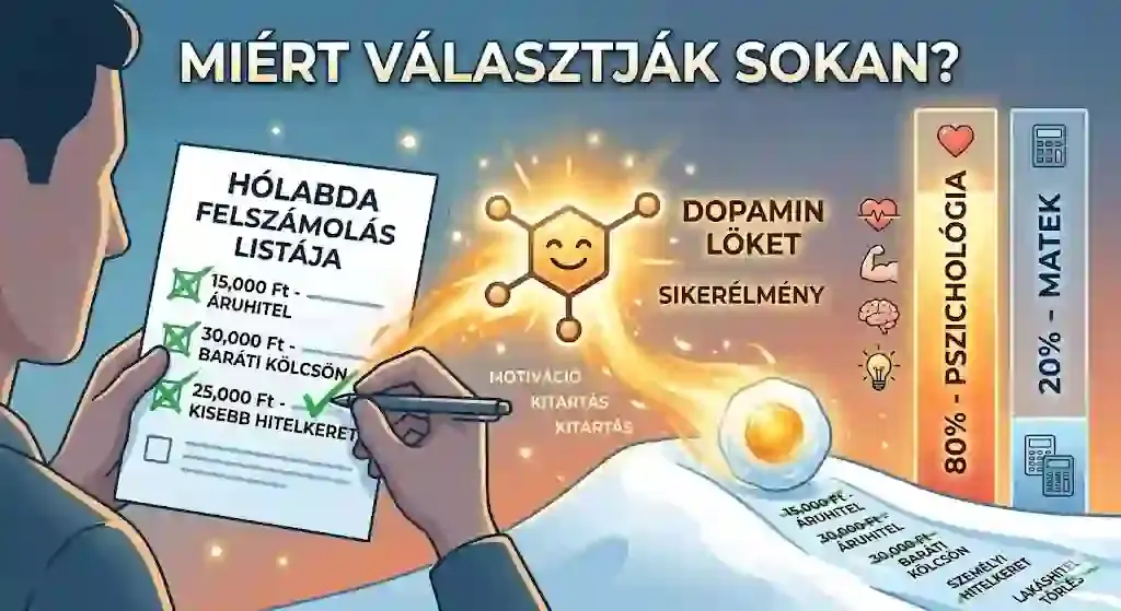 Miért választják sokan a Hólabda módszert – dopamin és sikerélmény az adósságtörlesztésben