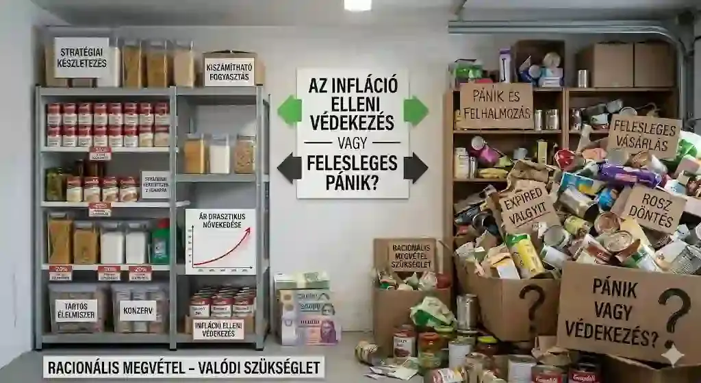 Infláció elleni készletezés vagy pánikvásárlás – tudatos döntés