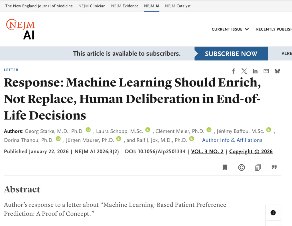 Kellmeyer, P. (2024). Chapter Fourteen - Beyond participation: Towards a community-led approach to value alignment of AI in medicine. In: Marcello Ienca, Georg Starke (eds.), Developments in Neuroethics and Bioethics, Academic Press, Volume 7