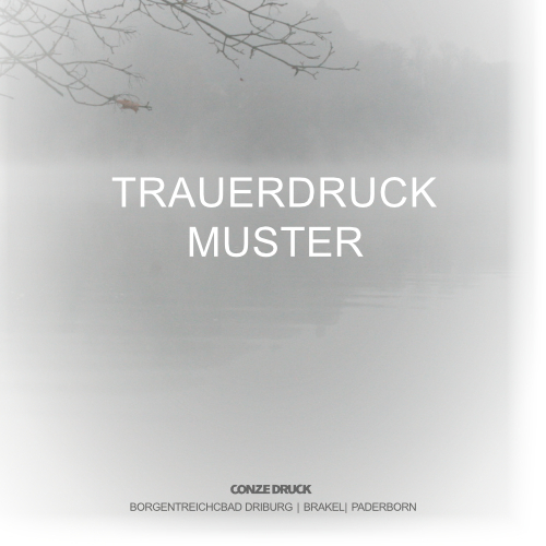 Trauerkarten Katalog Conze Druck
