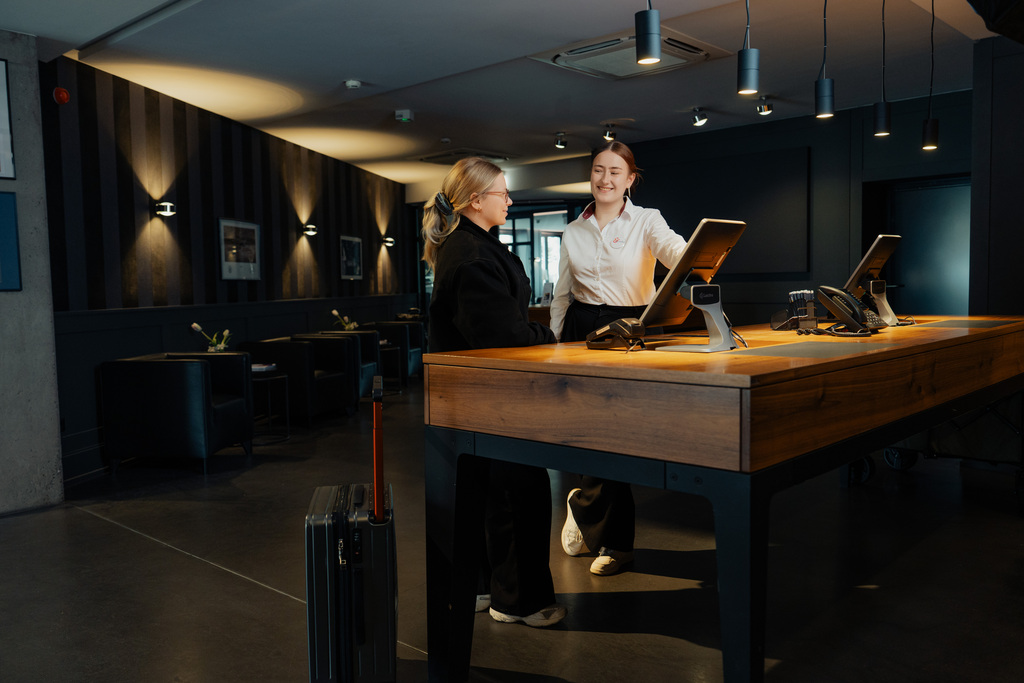 Foto vom Kiosk in der Lobby