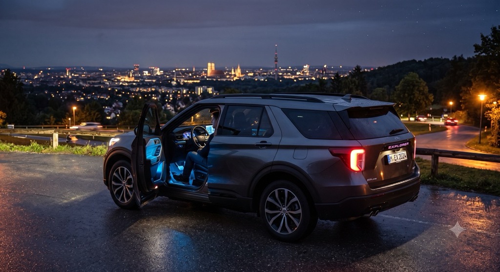 Ford Explorer mit Ambientebeleuchtung