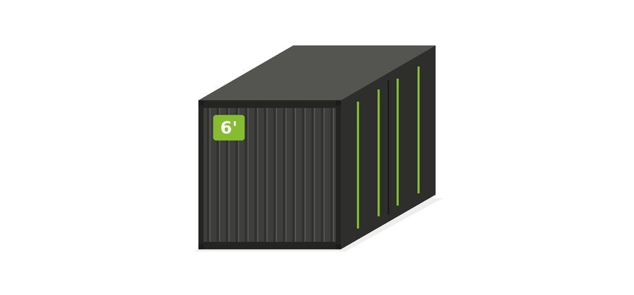 6-Fuß-Container (Illustration)