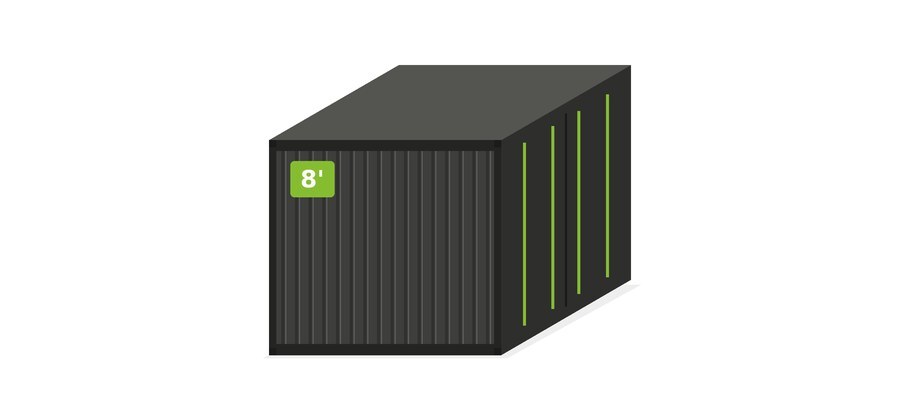 8-Fuß-Container (Illustration)