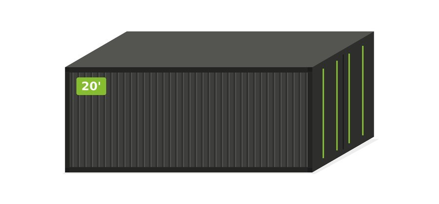20-Fuß-Container (Illustration)