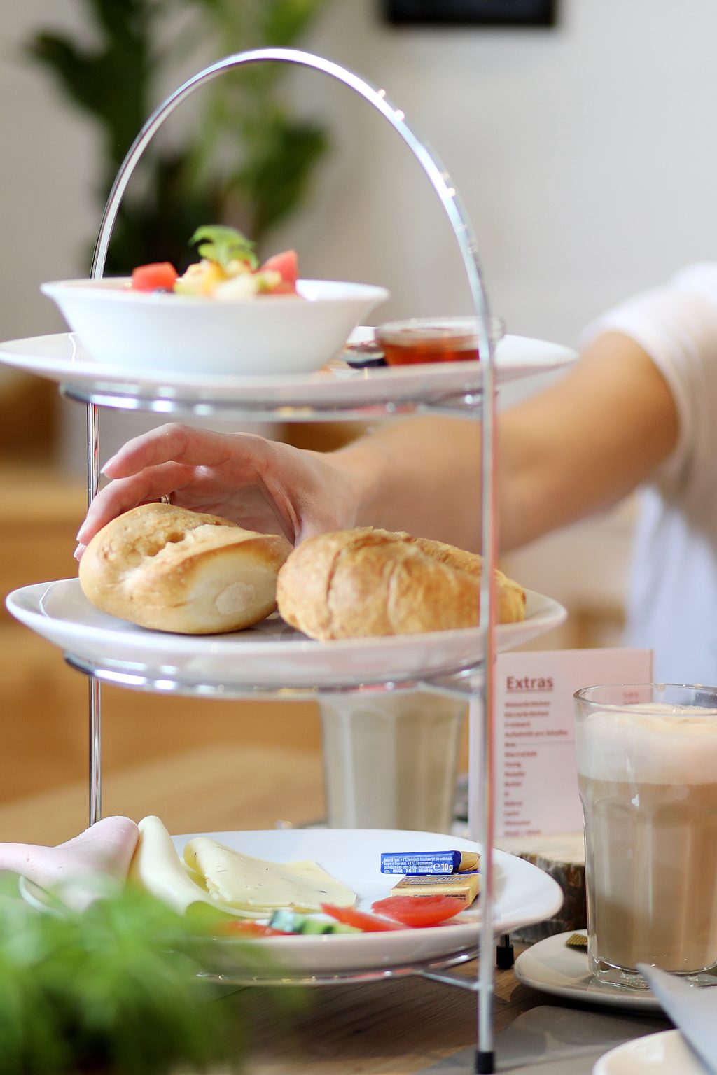 Frühstücksaufsteller