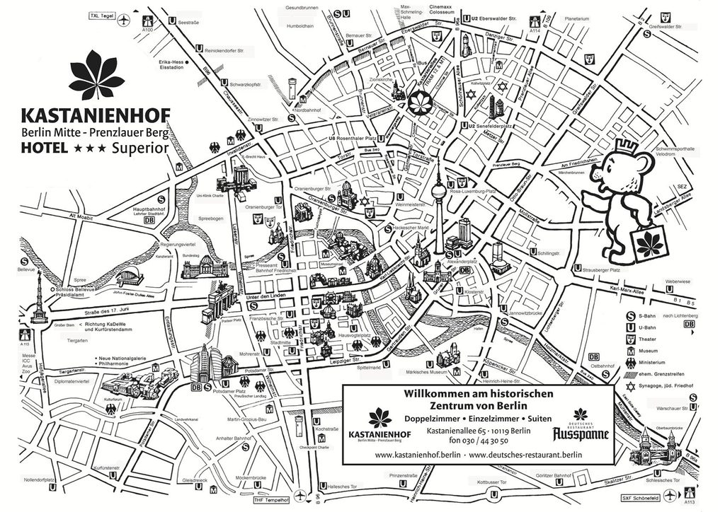 Hotel Kastanienhof - city map