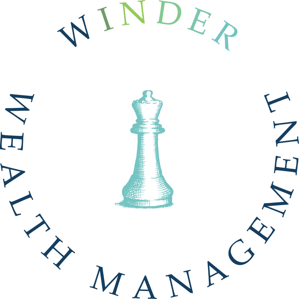 Winder Wealth Management logo: a queen chess piece in a hand-drawn style