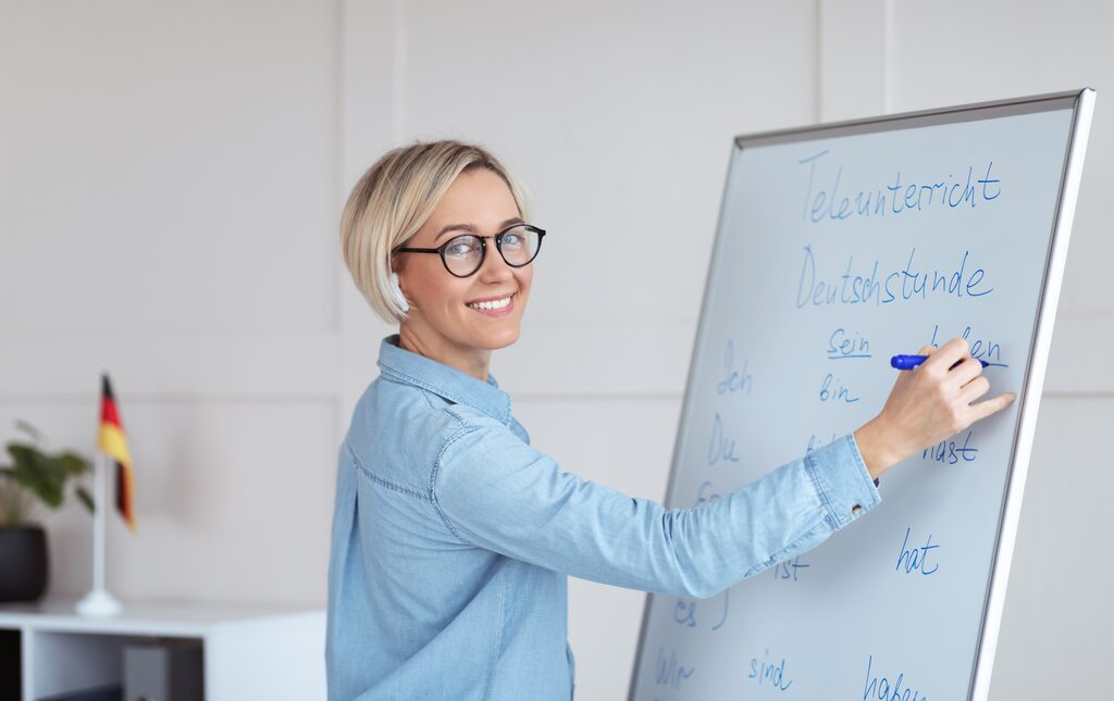 Deutschunterricht am Whiteboard