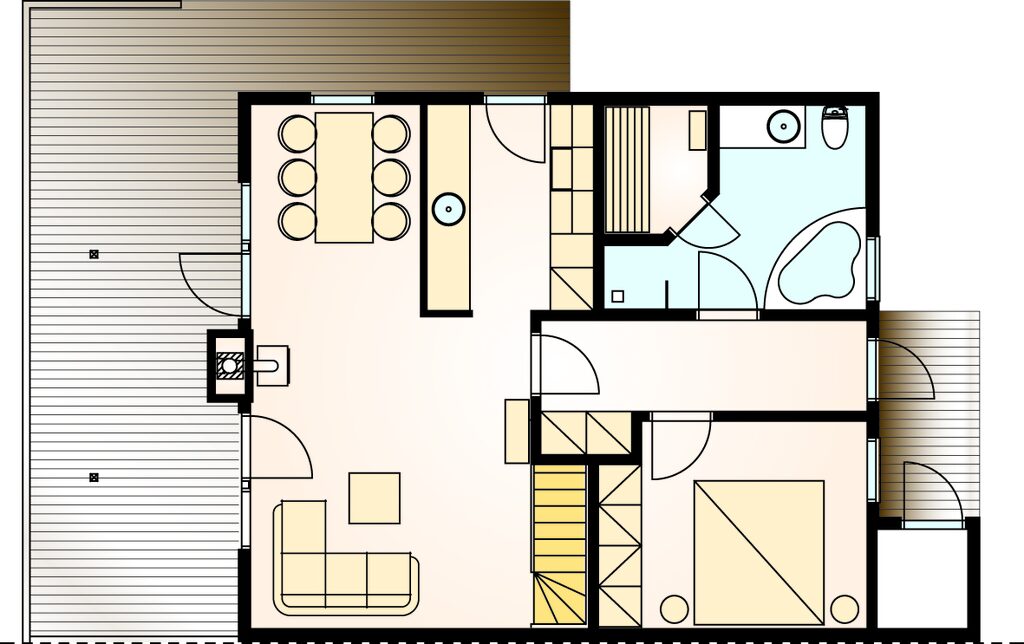 Grundriss vom Ferienhaus Fünen