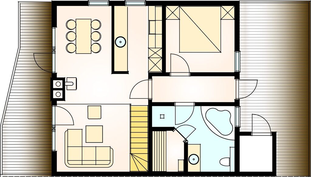Grundriss vom Ferienhaus Borholm