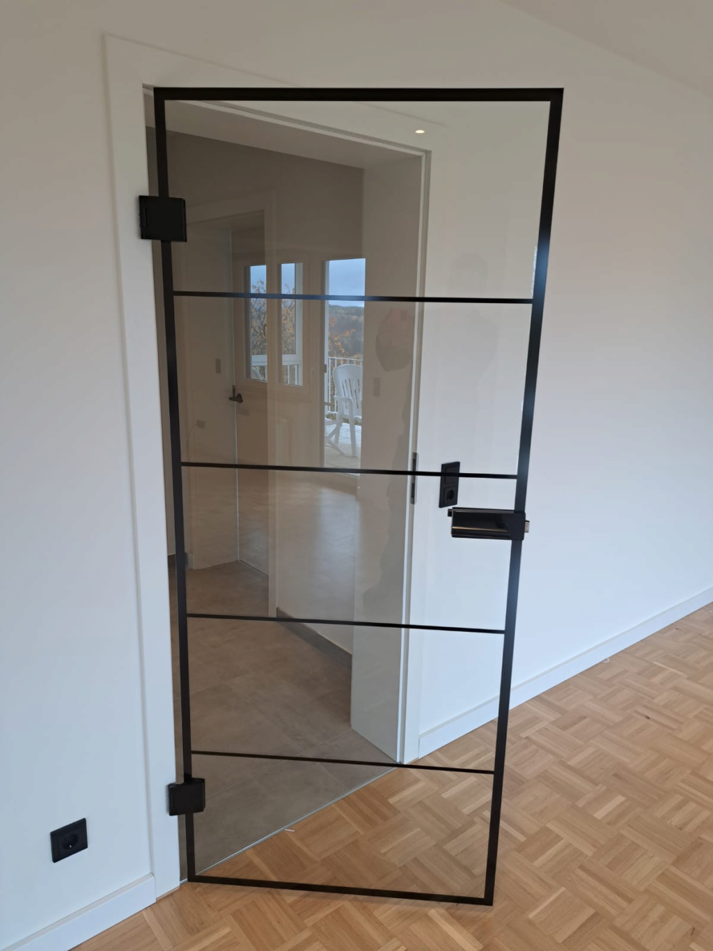 Innentür aus Glas