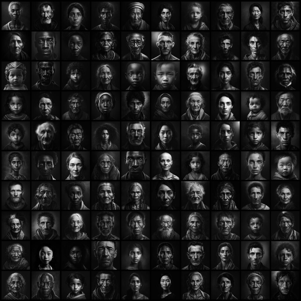 100 of 500 Portraits