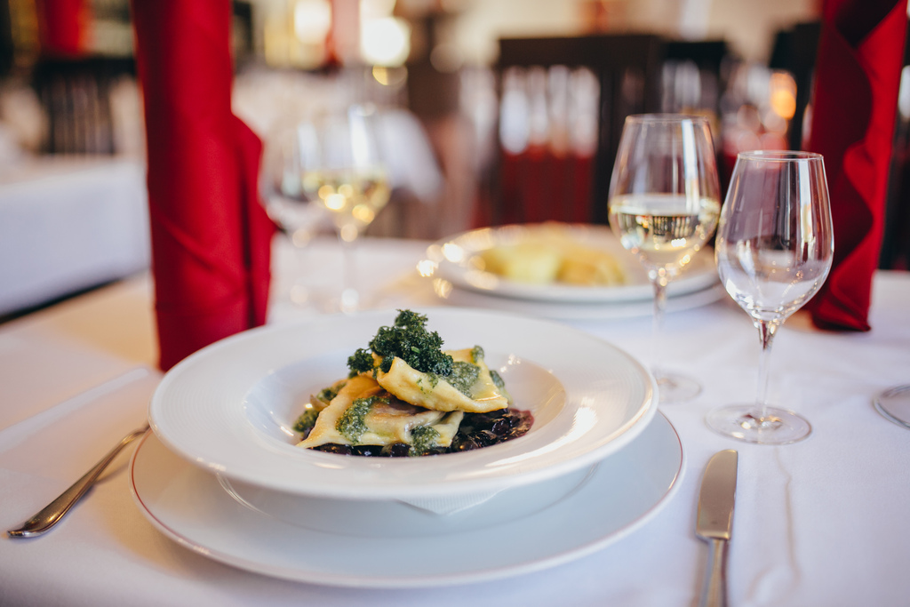 Gericht im Restaurant "Grüner Fürst"