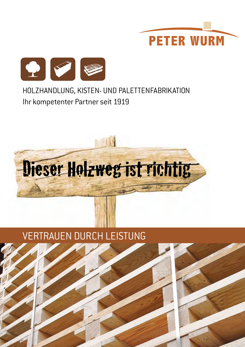 Peter Wurm - Titelbild der Imagebroschüre