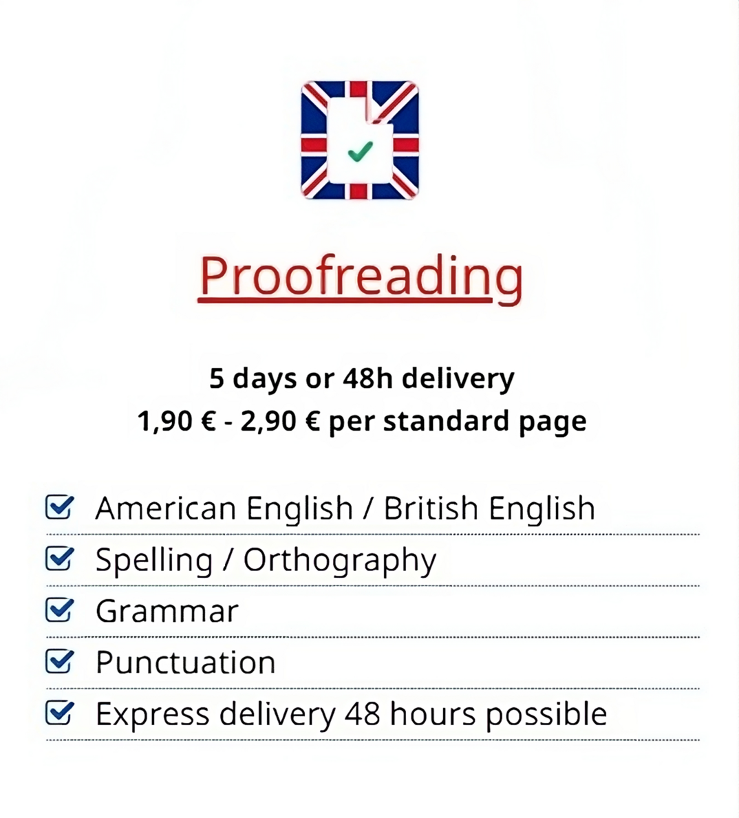 Korrekturlesen Lektorat