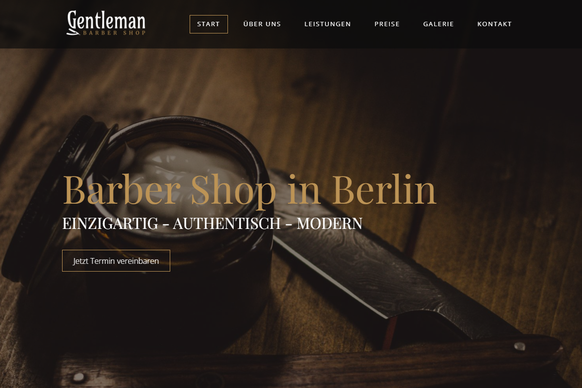 Friseur Website Referenz
