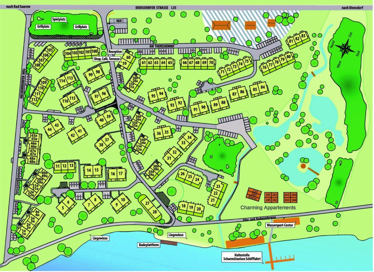 Geländeplan Bad Saarow