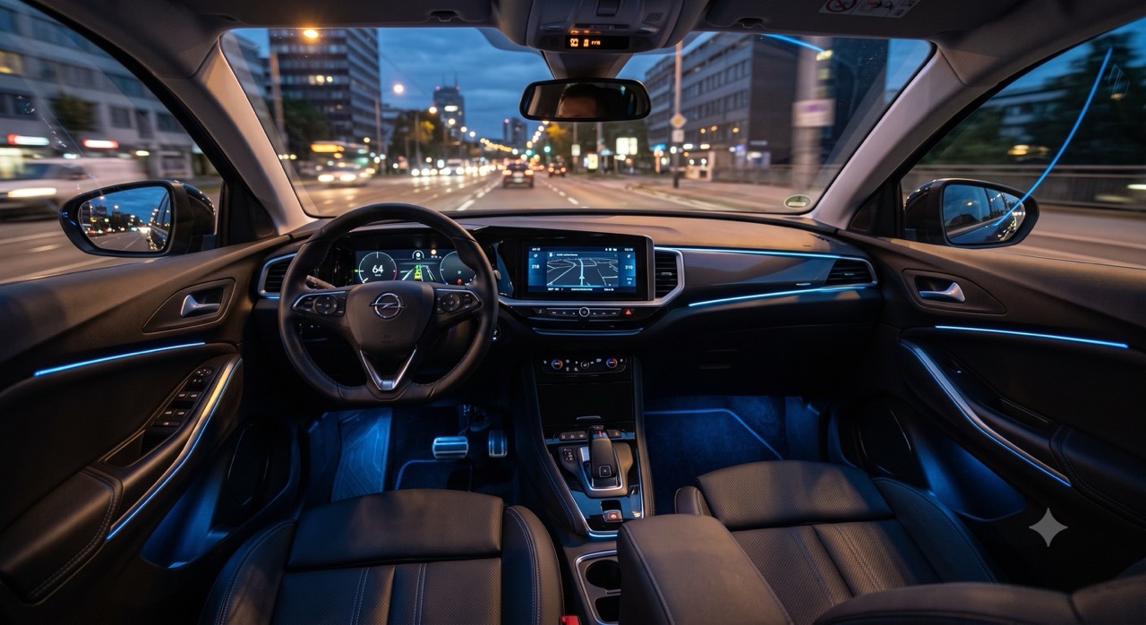 Opel Grandland mit Ambientebeleuchtung