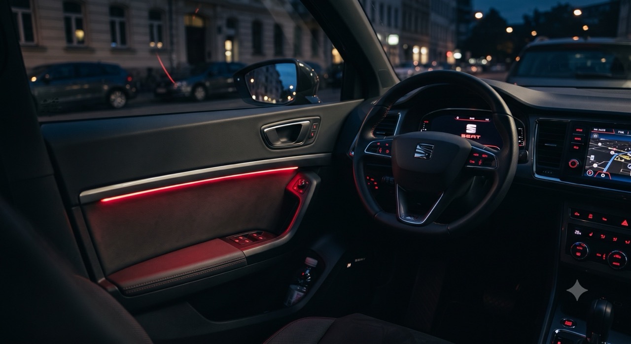 Seat Ateca mit Ambientebeleuchtung