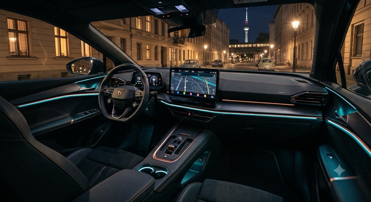 Cupra Tavascan mit Ambientebeleuchtung
