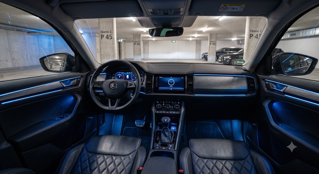 Skoda Kodiaq mit Ambientebeleuchtung