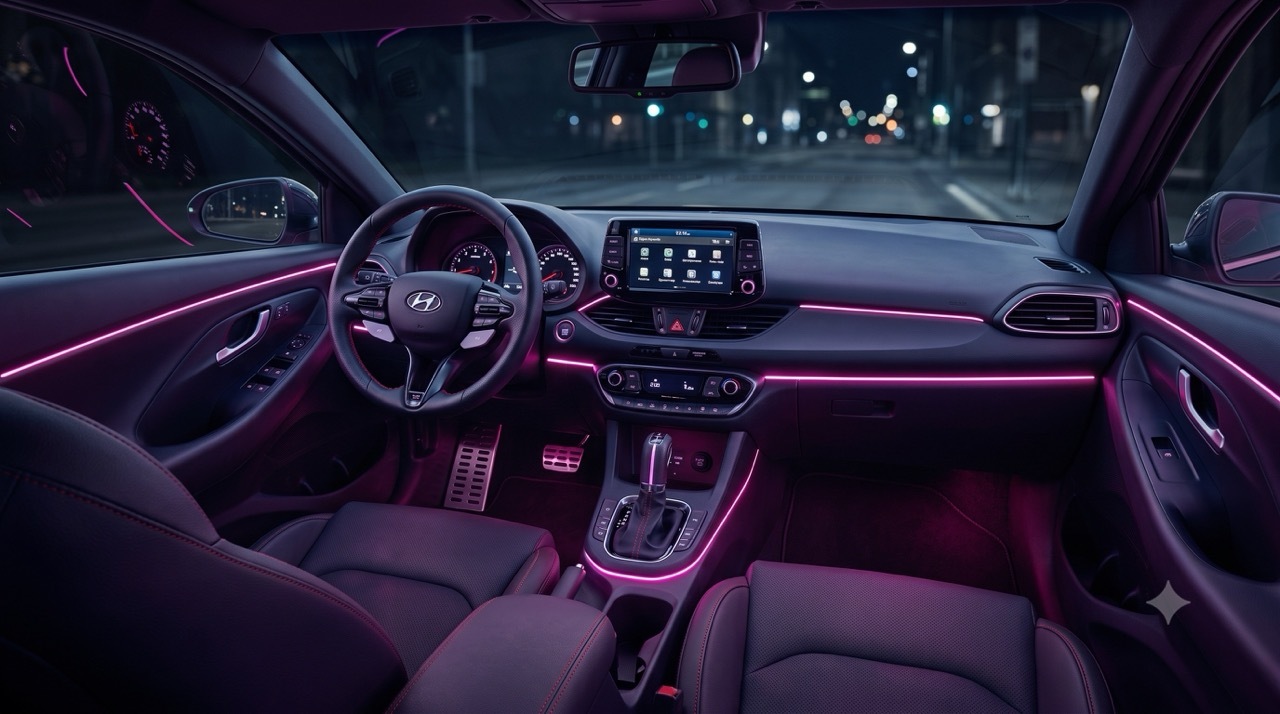 Hyundai I30 mit Ambientebeleuchtung