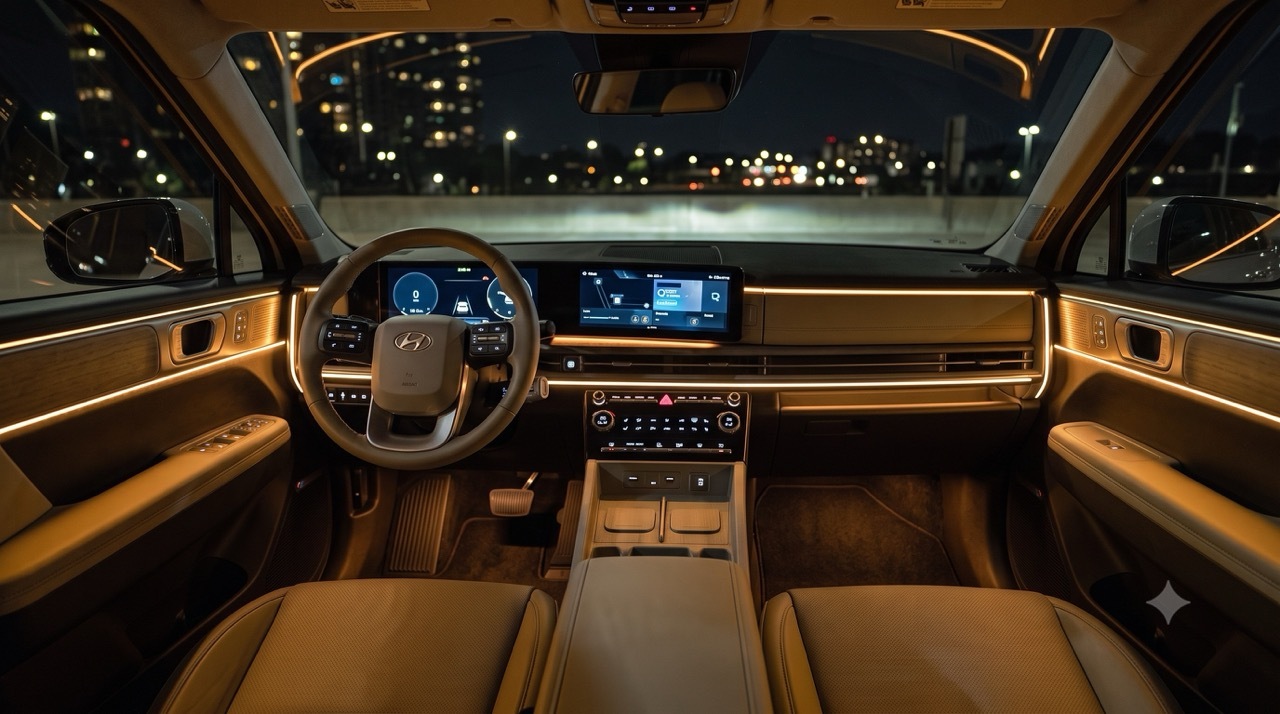 Hyundai Santa Fe mit Ambientebeleuchtung