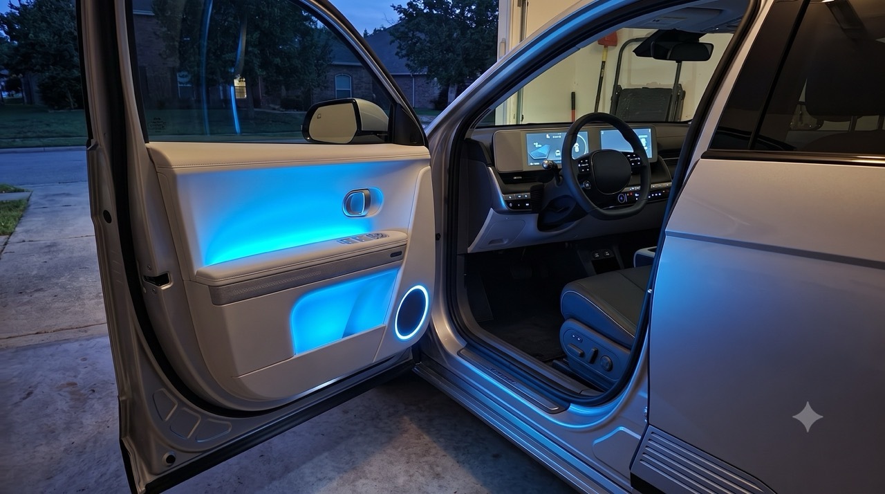 Hyundai Ioniq5 mit Ambientebeleuchtung