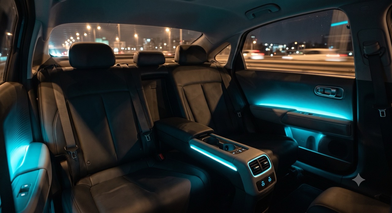 Hyundai Ioniq 6 mit Ambientebeleuchtung