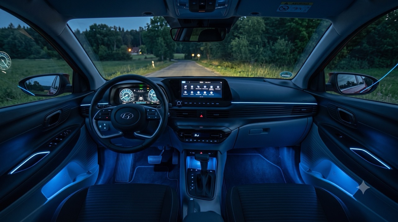 Hyundai Bayon mit Ambientebeleuchtung