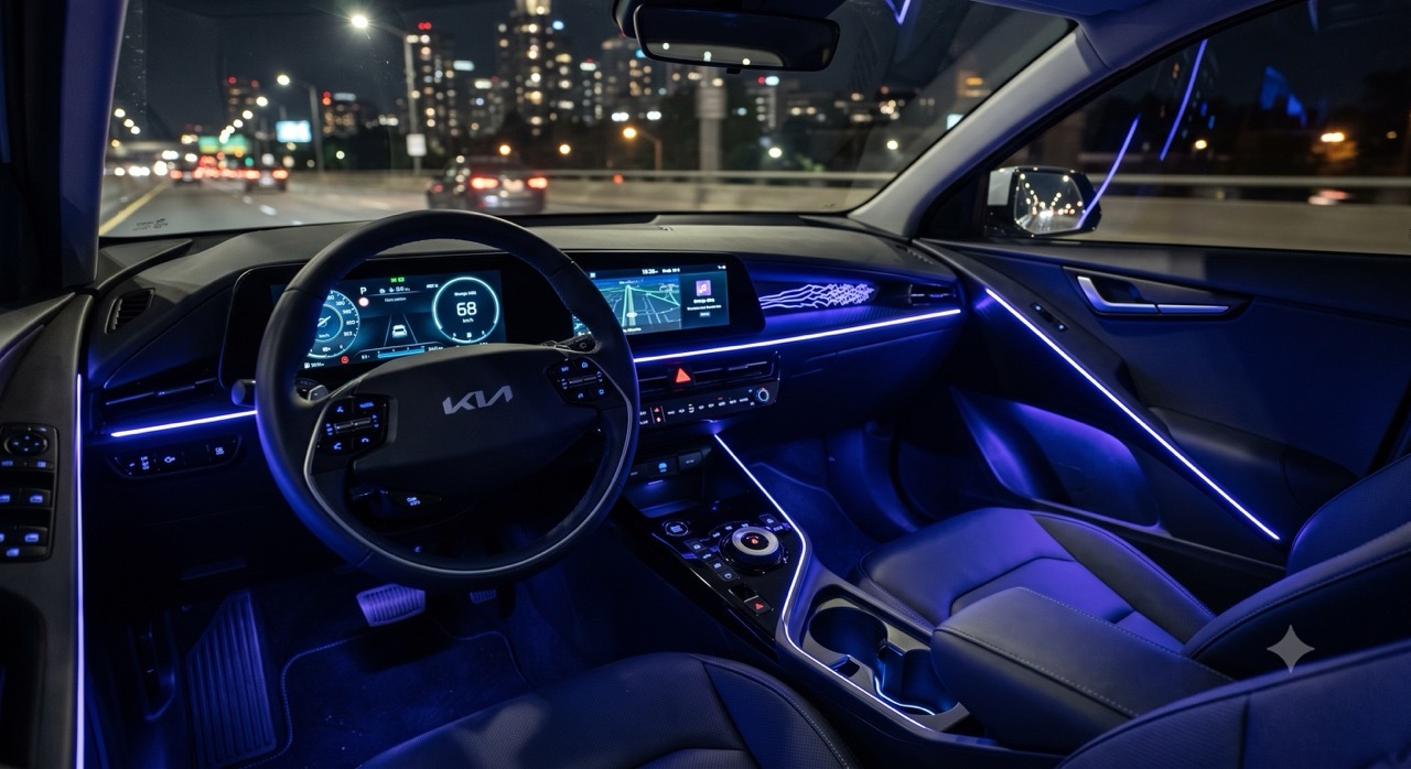 KIA Niro mit Ambientebeleuchtung