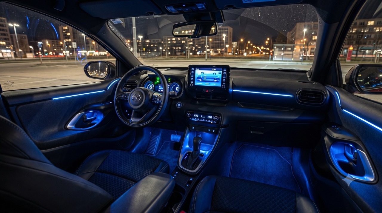Toyota Yaris mit Ambientebeleuchtung