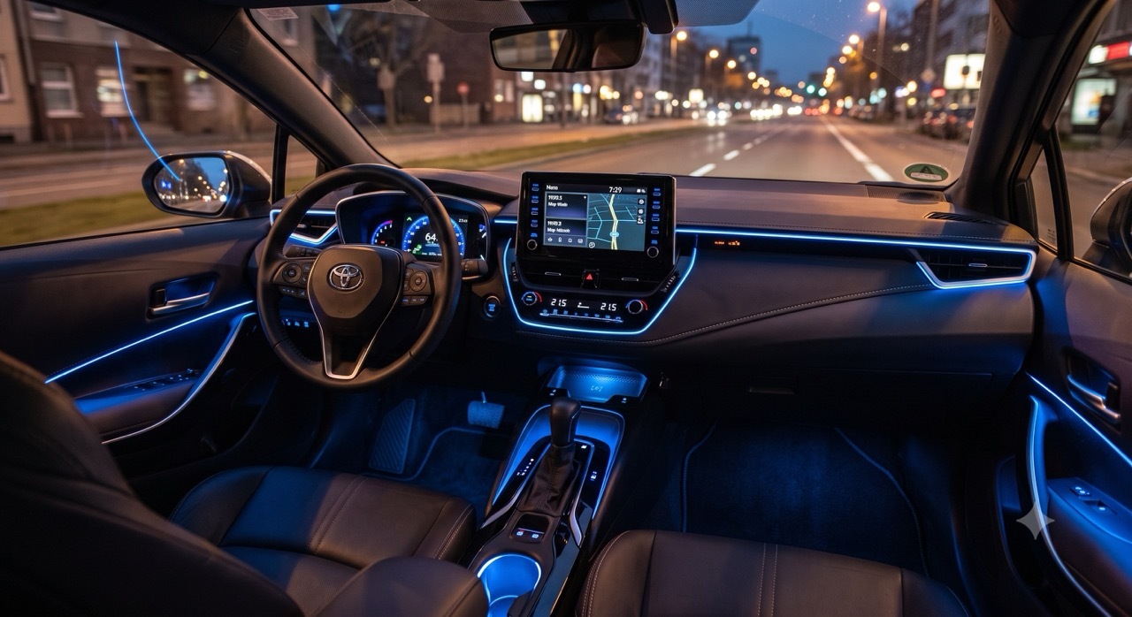 Toyota Corolla mit Ambientebeleuchtung
