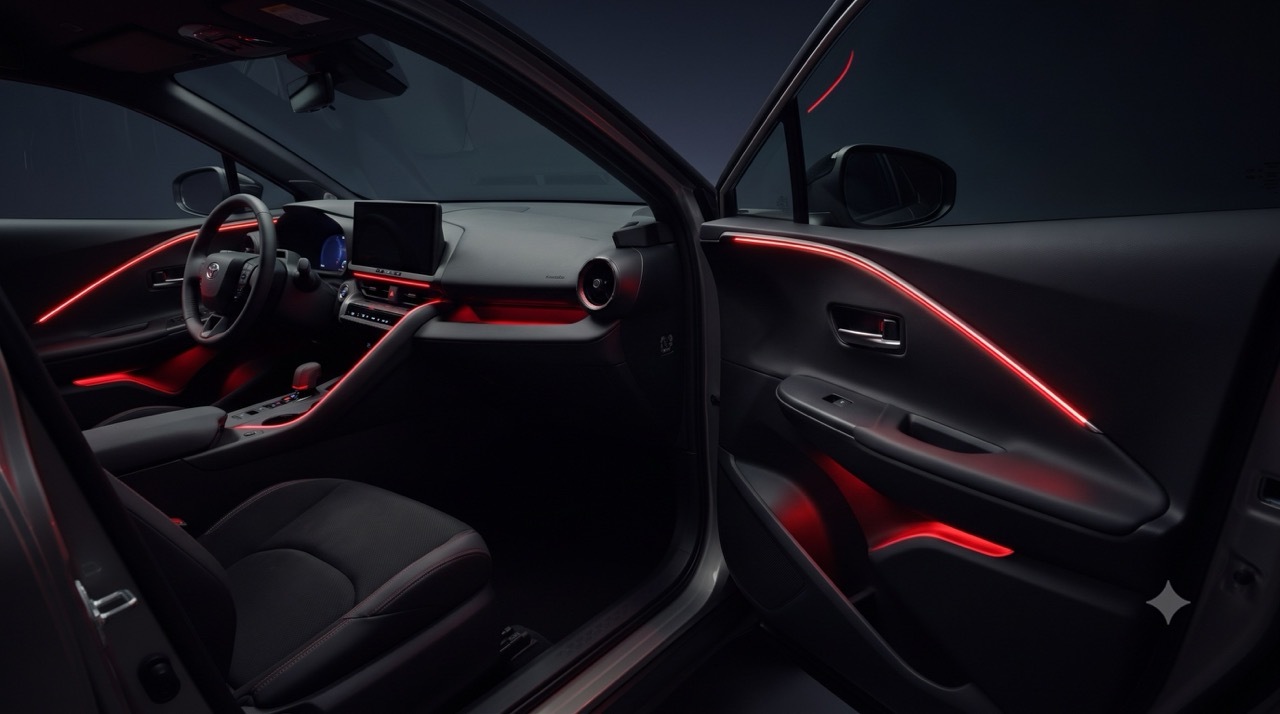 Toyota C-HR mit Ambientebeleuchtung