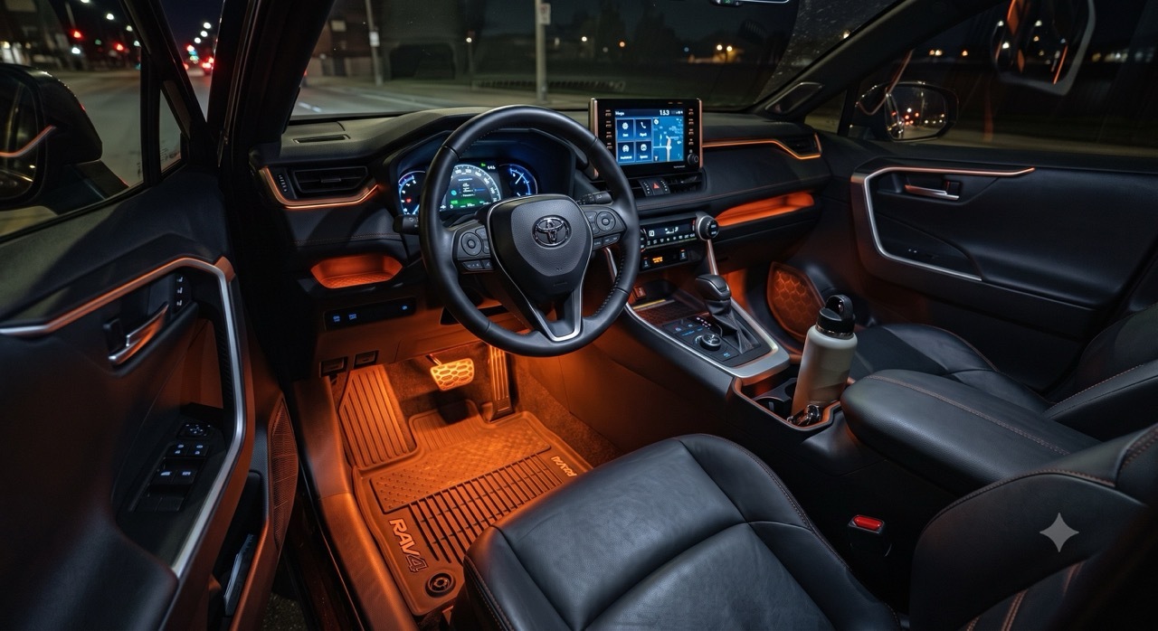 Toyota RAV4 mit Ambientebeleuchtung